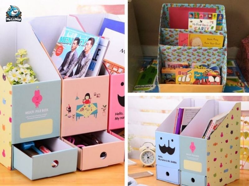 Tổng hợp 14 cách tự làm kệ sách cho bé đơn giản, độc đáo tại nhà