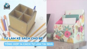 Tổng hợp 14 cách tự làm kệ sách cho bé đơn giản, độc đáo tại nhà