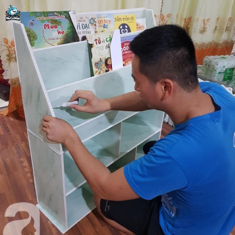 Tổng hợp 14 cách tự làm kệ sách cho bé đơn giản, độc đáo tại nhà