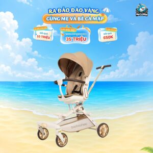 Xe đẩy Baobaohao V16 Pro + Khay ăn dặm