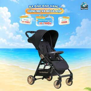 Xe đẩy gấp gọn Baobaohao A2 Plus màu đen
