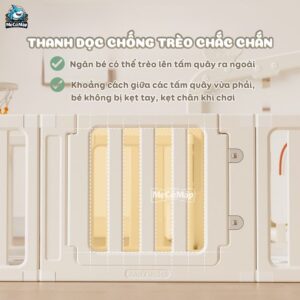Quây cũi nhựa Pakey BabyHome NC02 + Ngôi nhà BabyHome NC02