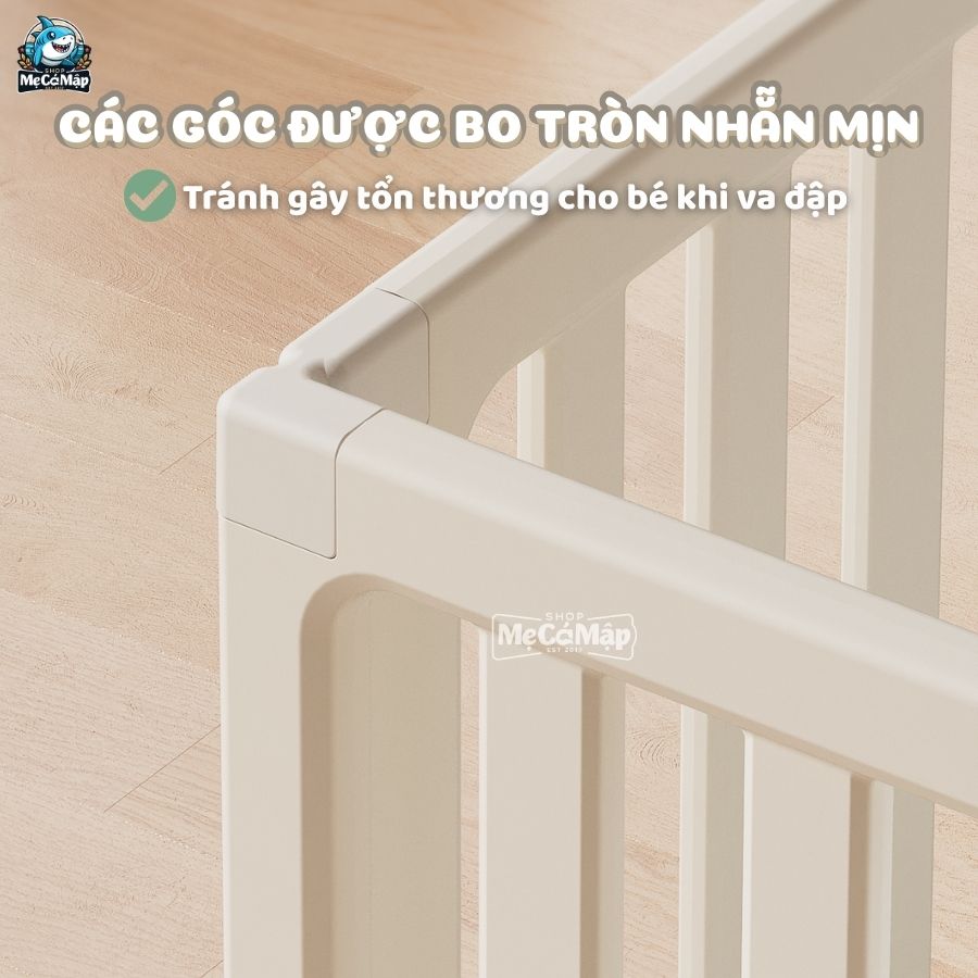 Quây cũi nhựa Pakey BabyHome NC02 + Ngôi nhà BabyHome NC02