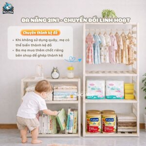 Quây cũi nhựa Pakey BabyHome NC02 + Ngôi nhà BabyHome NC02