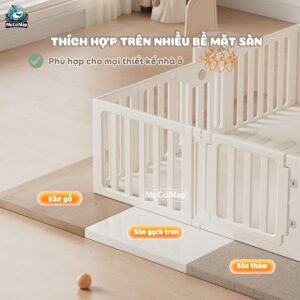 Quây cũi nhựa Pakey BabyHome NC02 + Ngôi nhà BabyHome NC02