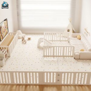 Quây cũi nhựa Pakey BabyHome NC02 + Ngôi nhà BabyHome NC02