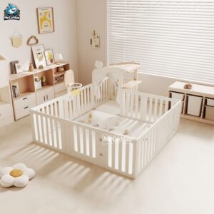 Quây cũi nhựa Pakey BabyHome NC02 + Ngôi nhà BabyHome NC02