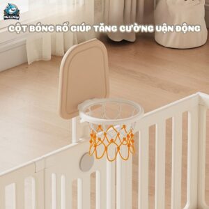 Quây cũi nhựa Pakey BabyHome NC02 + Ngôi nhà BabyHome NC02