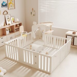 Quây cũi nhựa Pakey BabyHome NC02 + Ngôi nhà BabyHome NC02