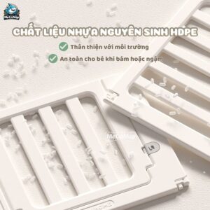 Quây cũi nhựa Pakey BabyHome NC02 + Ngôi nhà BabyHome NC02