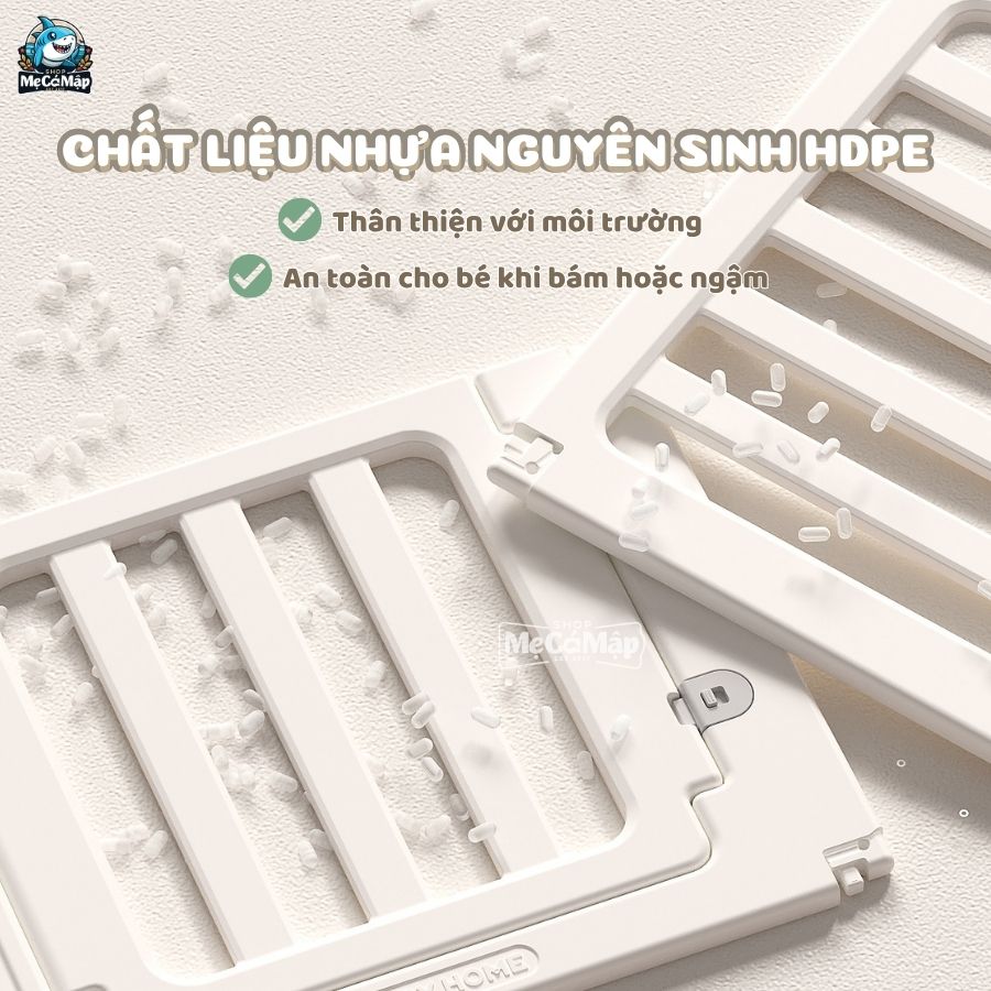 Quây cũi nhựa Pakey BabyHome NC02 + Ngôi nhà BabyHome NC02