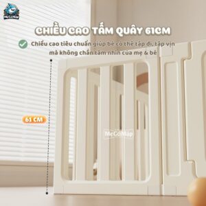 Quây cũi nhựa Pakey BabyHome NC02 + Ngôi nhà BabyHome NC02