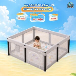 Quây cũi vải gấp gọn Pakey K5