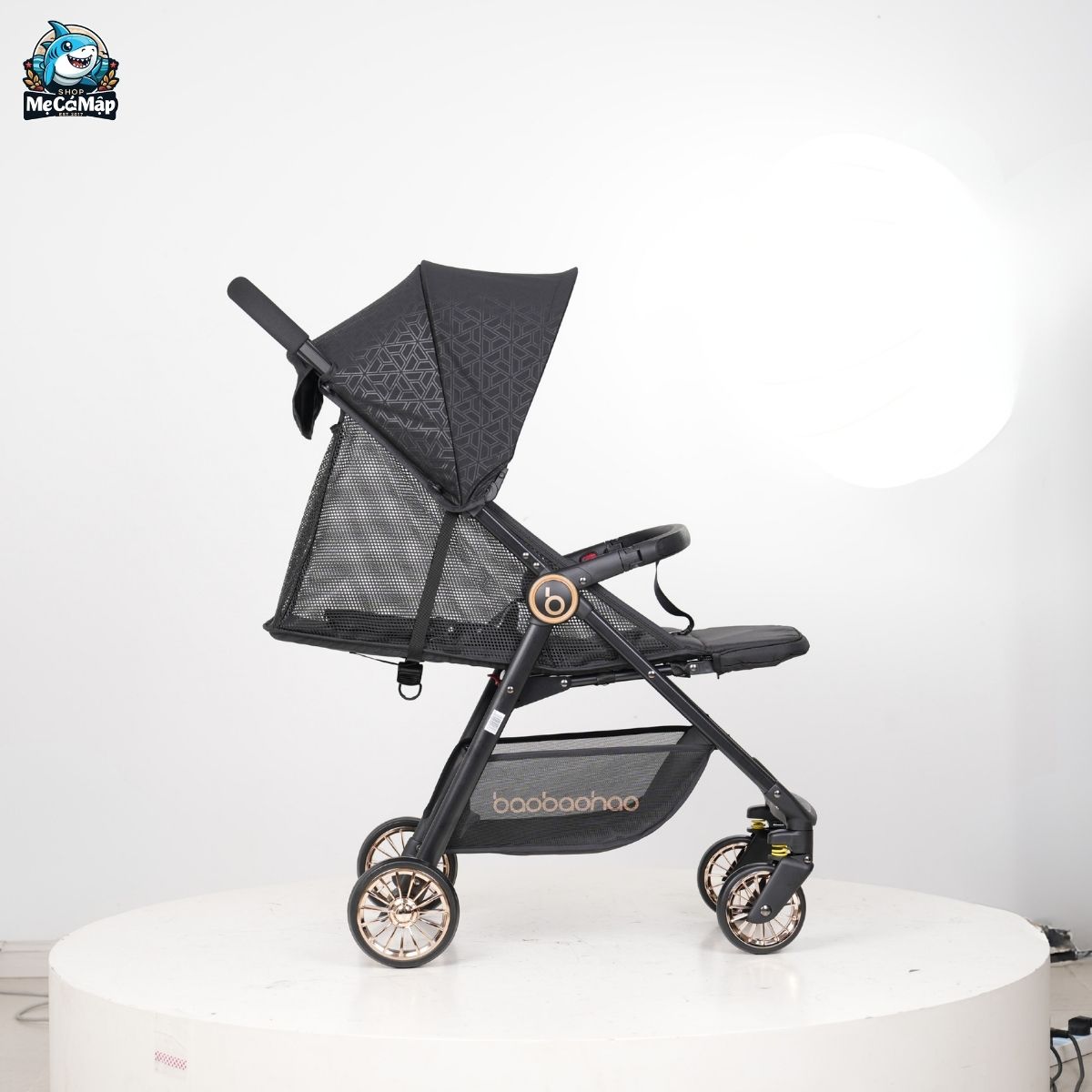 Xe đẩy gấp gọn Baobaohao A2 Plus màu đen
