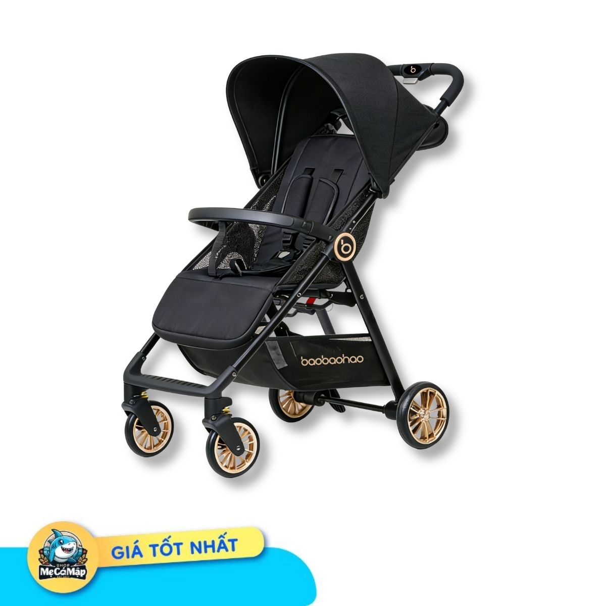 xe-day-baobaohao-a2-plus-den (13) Xe đẩy gấp gọn Baobaohao A2 Plus màu đen