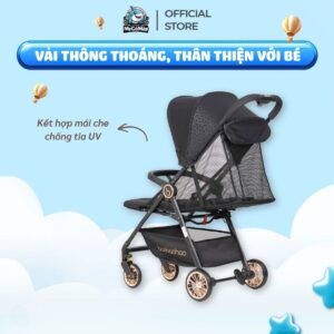 Xe đẩy gấp gọn Baobaohao A2 Plus màu đen