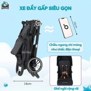 Xe đẩy Baobaohao gấp gọn A5