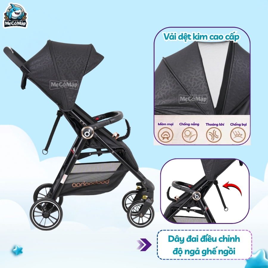 Xe đẩy Baobaohao gấp gọn A5