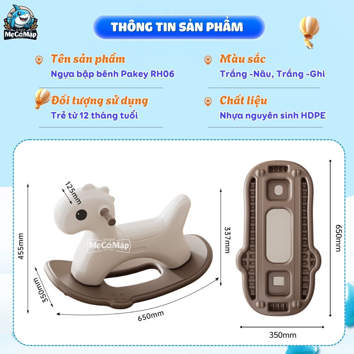 Ngựa bập bênh RH06