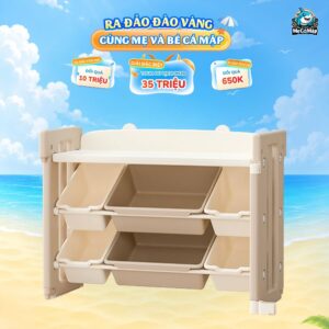 Kệ đồ chơi cho bé Pakey Gấu Mặt Trăng