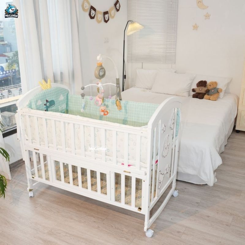 Nên ưu tiên giường cũi làm từ gỗ tự nhiên