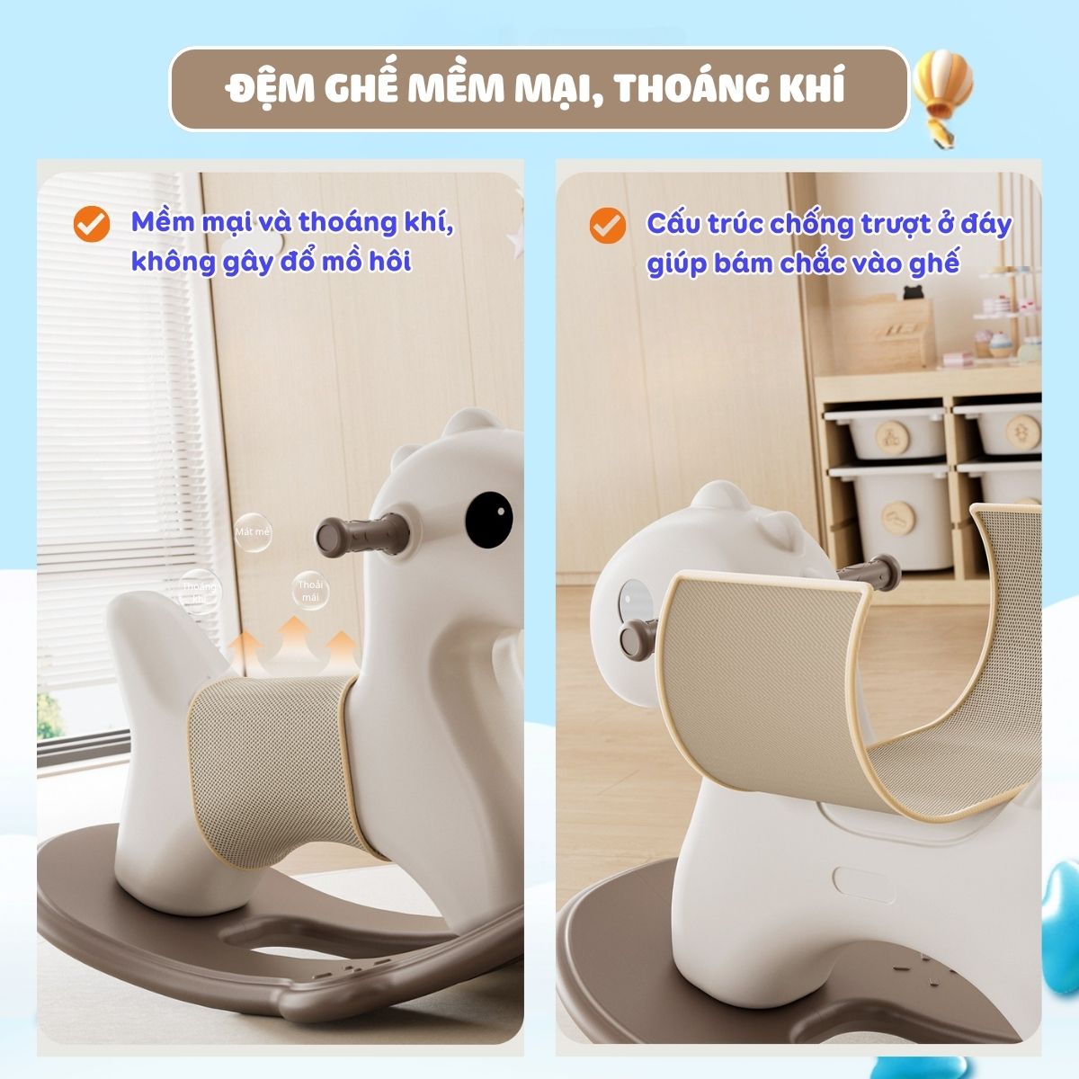 Ngựa bập bênh Pakey RH06