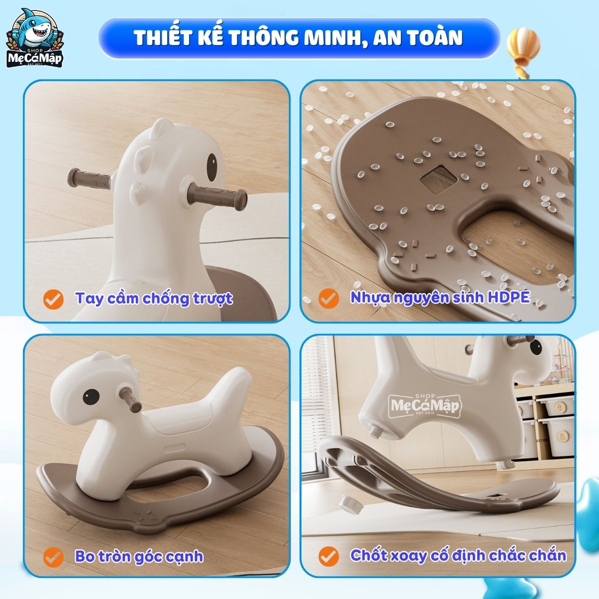 Ngựa bập bênh Pakey RH06