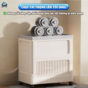 Thùng đựng đồ gấp gọn HC25 có bánh xe xoay 360 độ