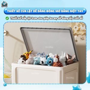 Thùng đựng đồ gấp gọn HC25 có bánh xe xoay 360 độ