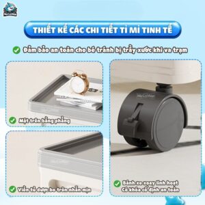 Thùng đựng đồ gấp gọn HC25 có bánh xe xoay 360 độ