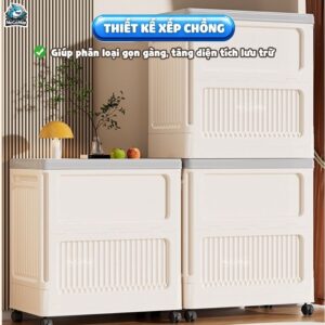 Thùng đựng đồ gấp gọn HC25 có bánh xe xoay 360 độ