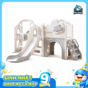 Cầu trượt xích đu liên hoàn Pakey Lovely Bear LH04