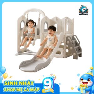 Cầu trượt xích đu Pakey Lovely Bear SS02