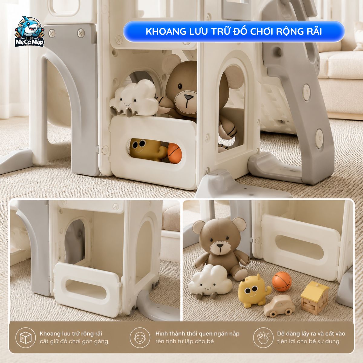 Cầu trượt Pakey Lovely Bear SS01