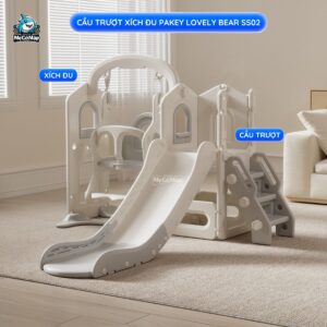 Cầu trượt xích đu Pakey Lovely Bear SS02