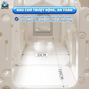 Cầu trượt xích đu liên hoàn Pakey Lovely Bear LH04