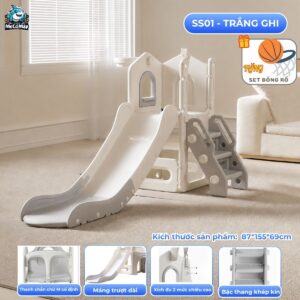 Cầu trượt xích đu liên hoàn Pakey Lovely Bear LH04