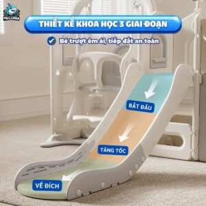 Cầu trượt xích đu liên hoàn Pakey Lovely Bear LH04
