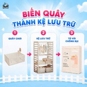 Phụ kiện hốt lắp kệ và vải bọc BabyHome NC02