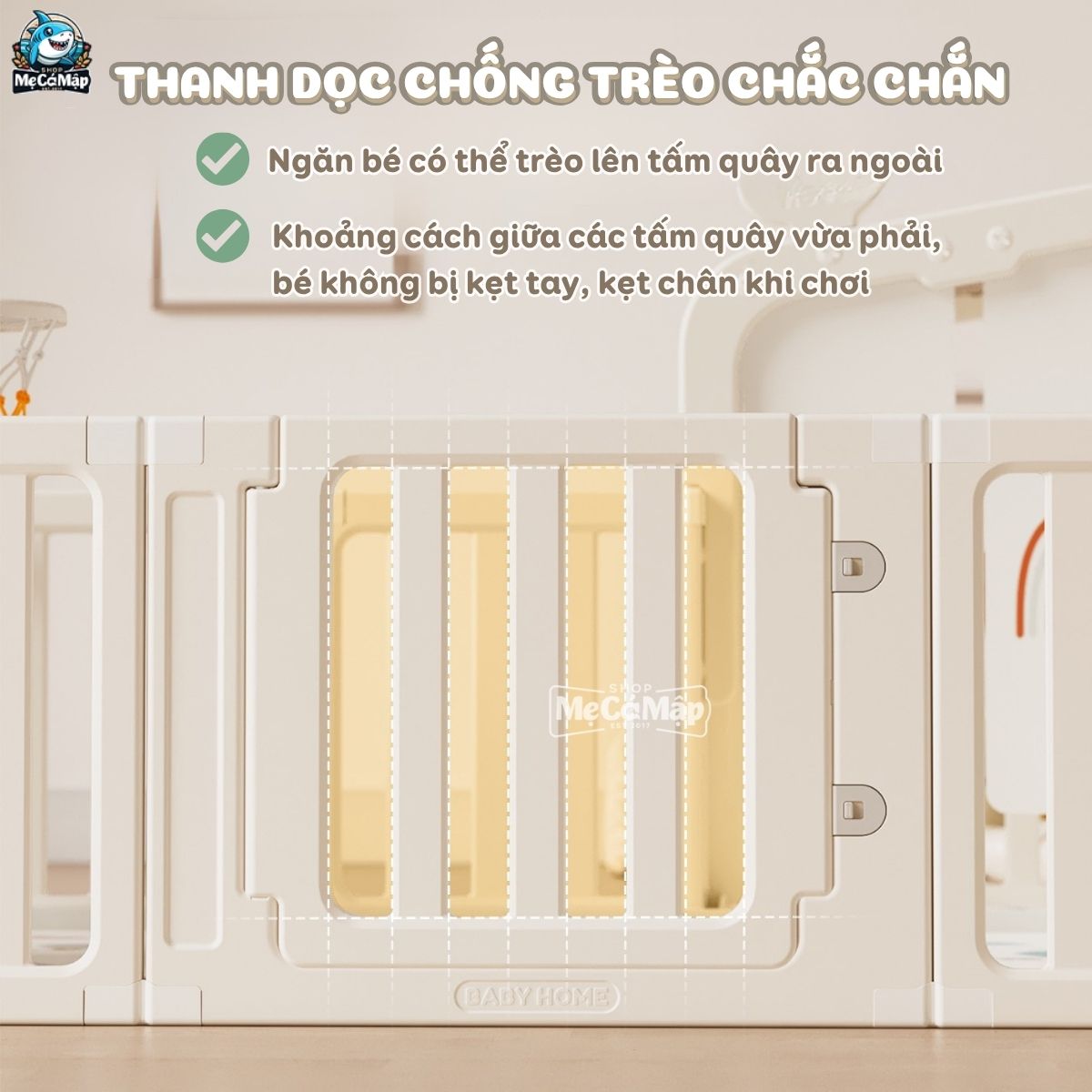 Combo quây nhựa Pakey Babyhome NC02 + Ngựa bập bênh RH01 + Cầu trượt phi hành gia + Lều