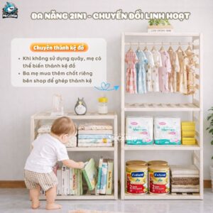 Combo quây nhựa Pakey Babyhome NC02 + Ngựa bập bênh RH01 + Cầu trượt phi hành gia + Lều