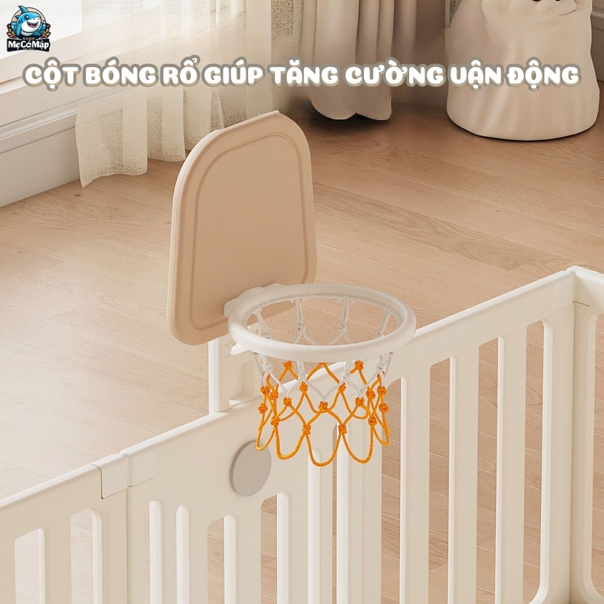 quay-cui-baby-home (24) Combo quây nhựa Pakey Babyhome NC02 + Ngựa bập bênh RH01 + Cầu trượt phi hành gia + Lều