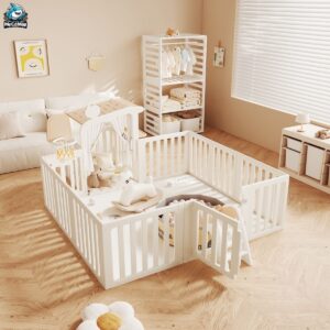 Combo quây nhựa Pakey Babyhome NC02 + Ngựa bập bênh RH01 + Cầu trượt phi hành gia + Lều