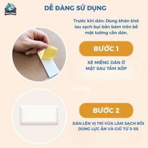 Xốp dán tường 3cm